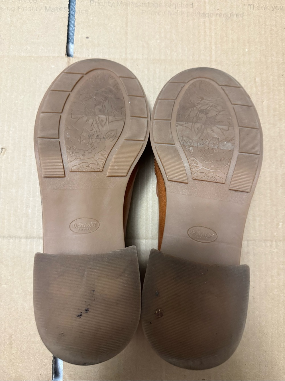 Dr. Scholl's Shoes Womens Rate Up Bit Faux Leather Slip-On Loafers Honey Brown - Picture 6 of 7